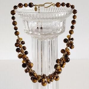 Carlisle Tiger Eye Necklace Vintage